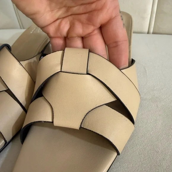 Emanuele Crasto Size 38 Leather Slides - Picture 5 of 12